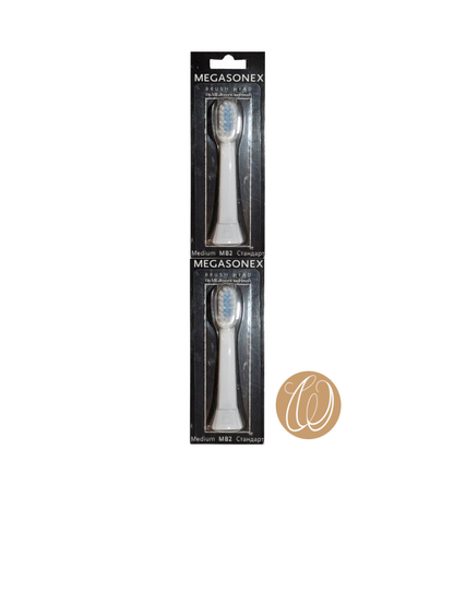 Megasonex Ersatzbürste medium gezackt Doppelpack
